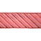 LaRibbons 2 1/2" Wired Ribbon Red Stripe on Red Sheer, 10 Yard Roll